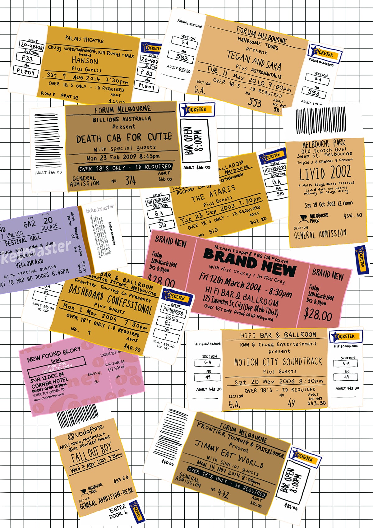 Custom Gig Tickets