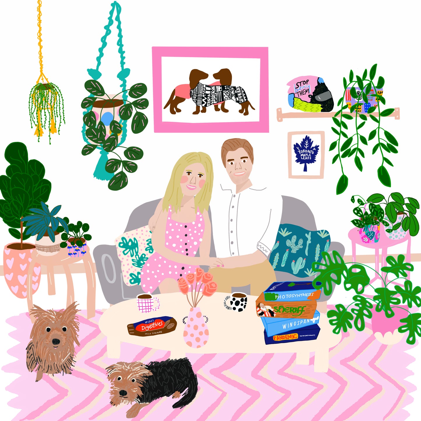 Custom Interior Illustration